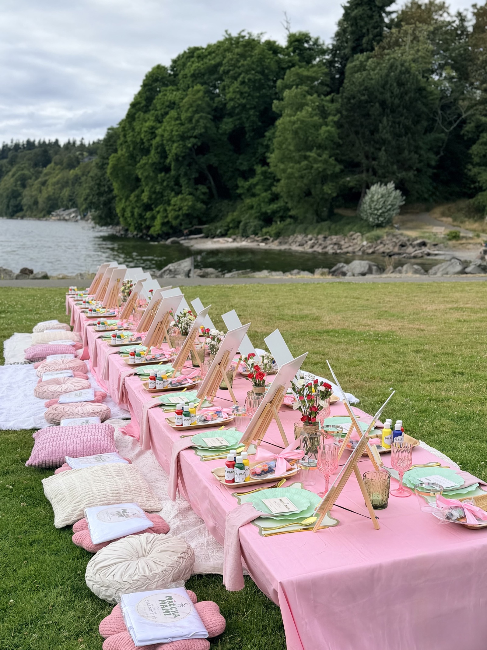 Matcha Mami collaboration by the water