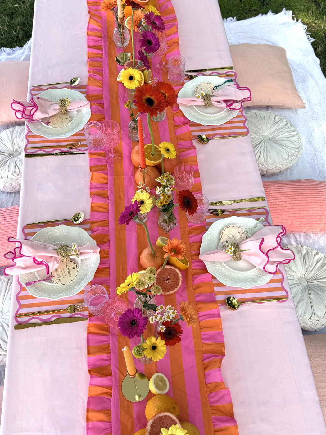 A Beautiful Day Outside tablescape detail 4