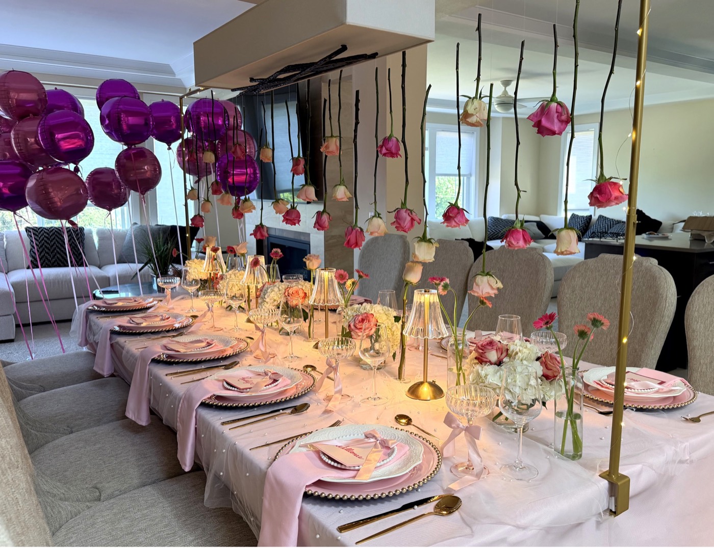 An Intimate Birthday Table tablescape detail 3