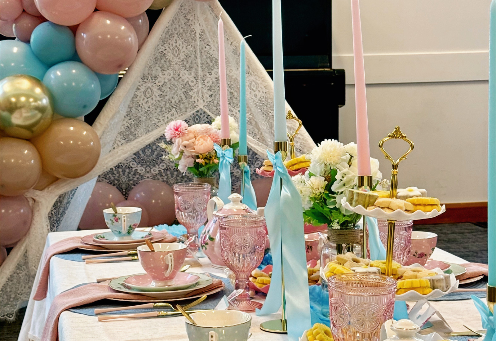 Colorful celebration table