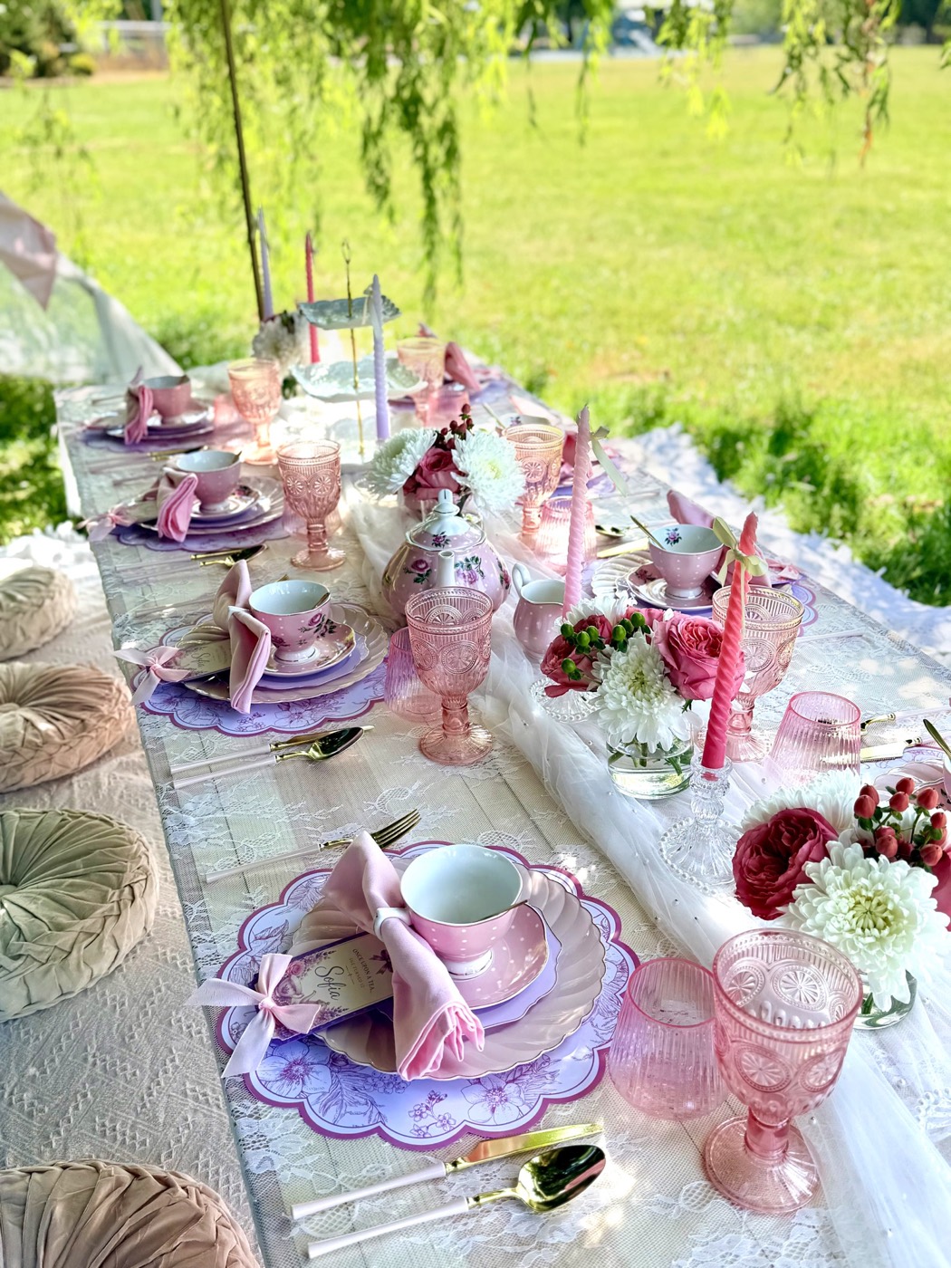 The Garden Tea Party tablescape detail 2