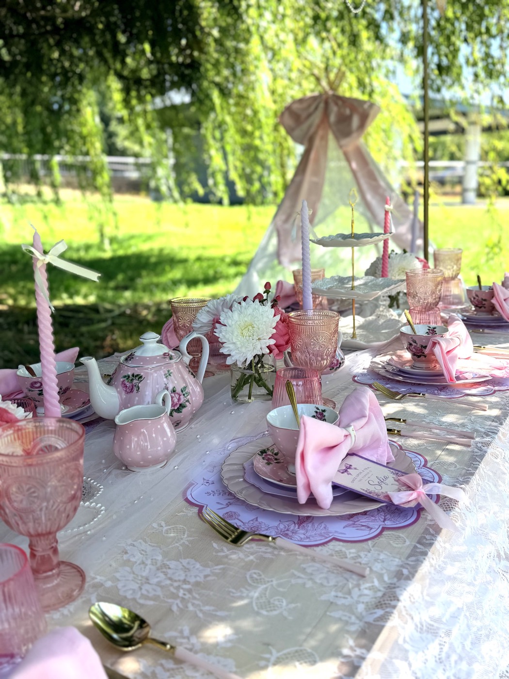 The Garden Tea Party tablescape detail 3