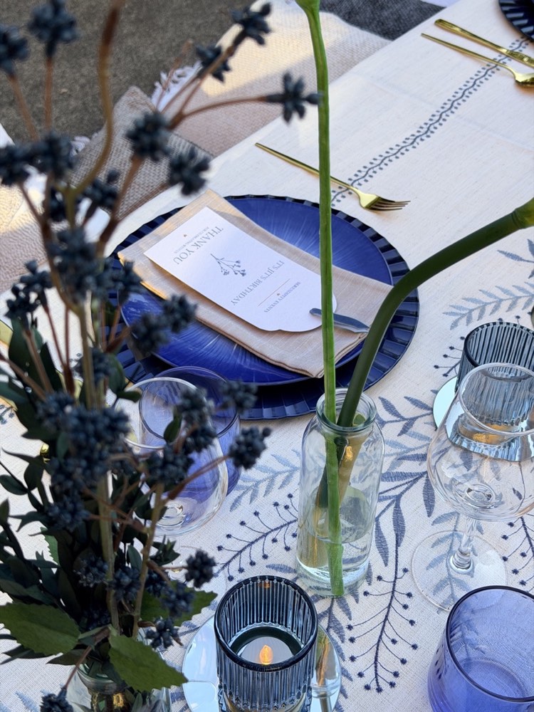 Mediterranean Chef’s Table tablescape detail 2