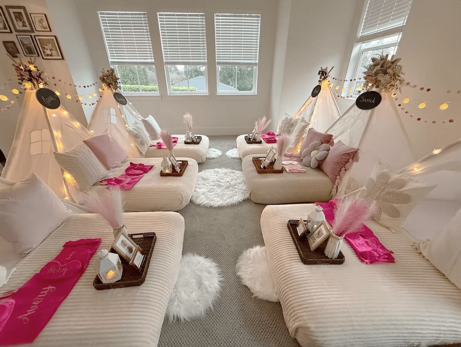 The Signature Sleepover tablescape detail 1