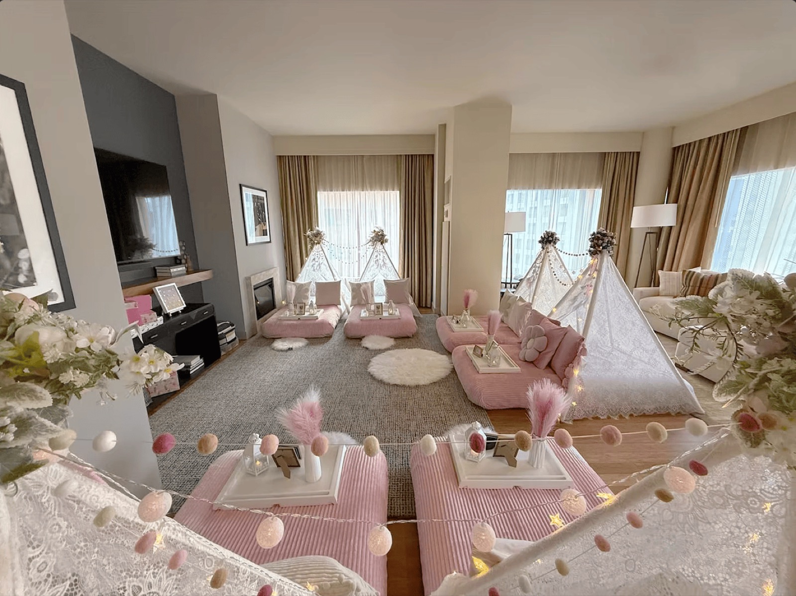 The Signature Sleepover tablescape detail 3